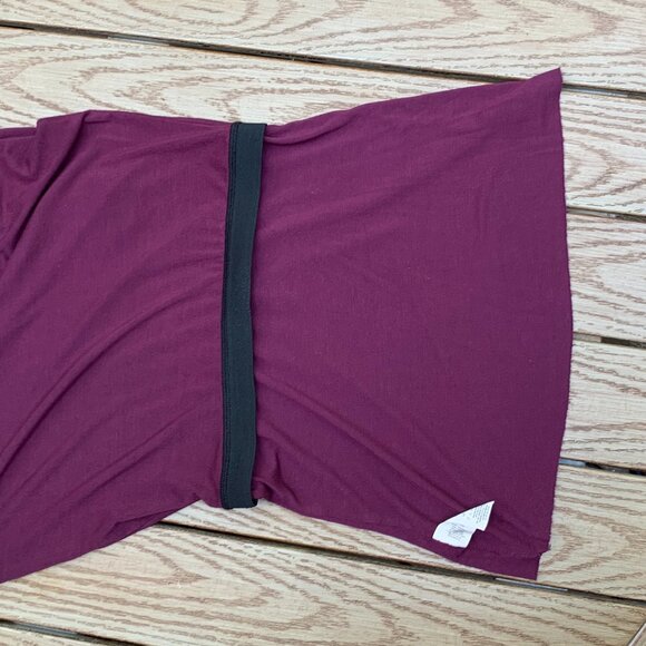 Free People Burgundy Side Slit Maxi Skirt - Picture 12 of 12